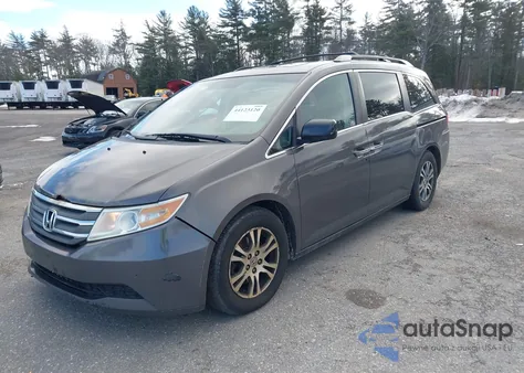 2012 Honda Odyssey Ex-L from USA, damaged, VIN 5FNRL5H66CB144260